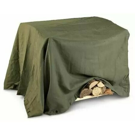 Tarps Now 16 ft x 20 ft Heavy Duty 20 Mil Tarp, Olive Green, Polyester / Canvas FSPCGN-1620